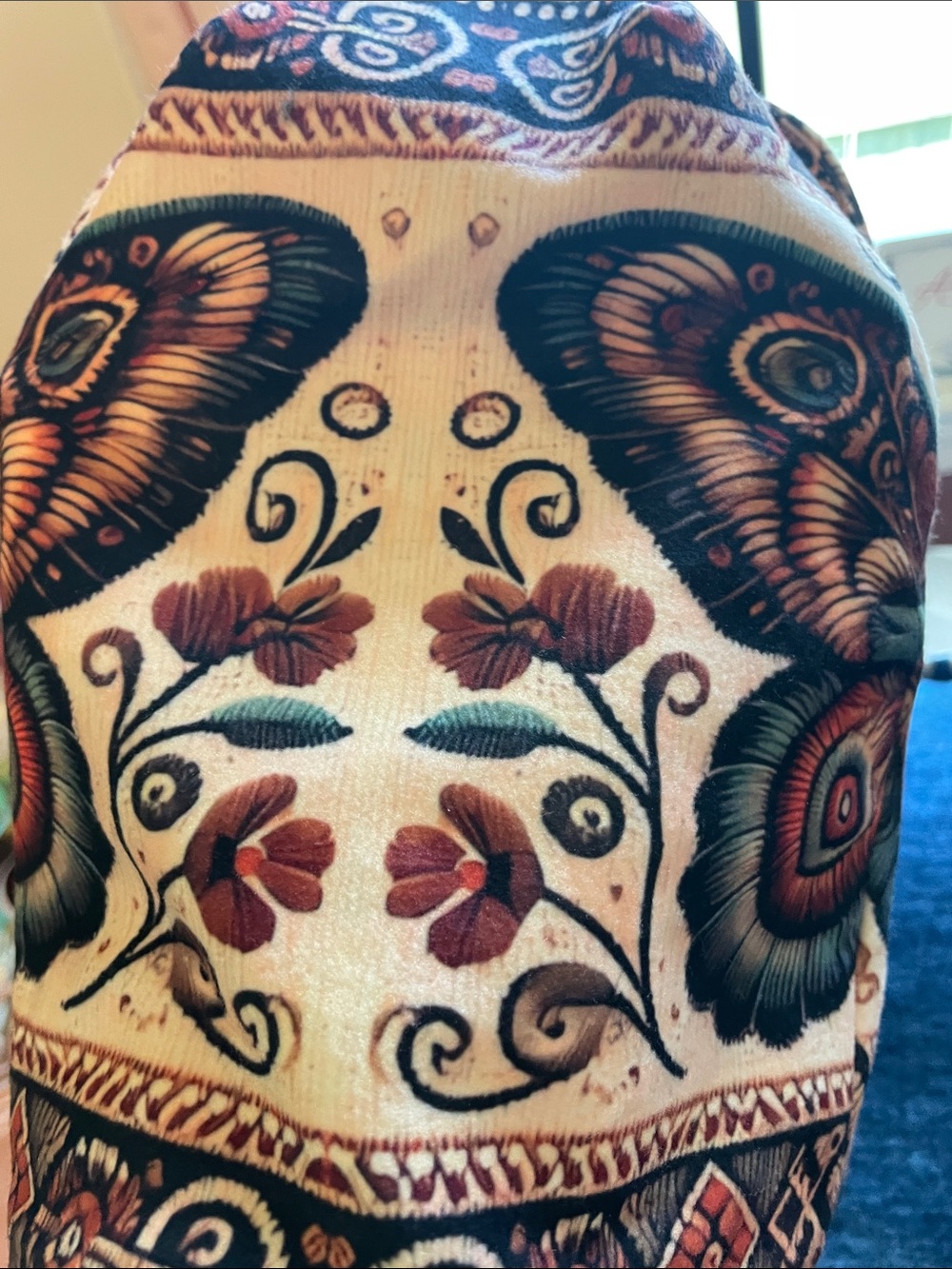 Butterfly Pattern Decorative Women’s Toboggan - Multicolor - Picture 2 of 9